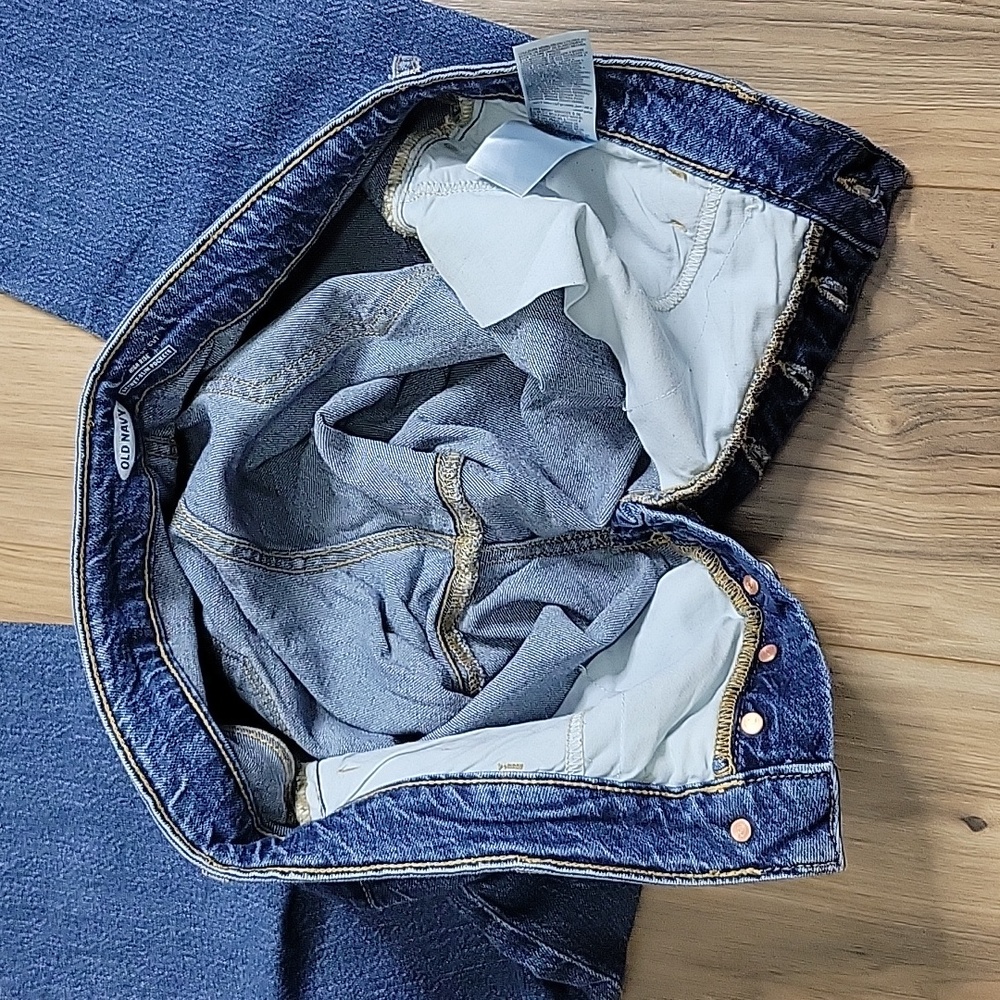 Old Navy Kicker Boot Cut High Rise Button Fly Jeans - Picture 9 of 12